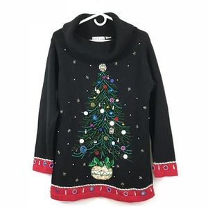B P Designs Christmas Tree Ugly Sweater. Large